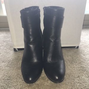 Black ankle boots